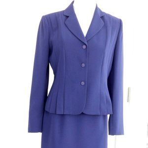 Le Suit Purple Suit 6 P Skirt and Jacket Pre-owned